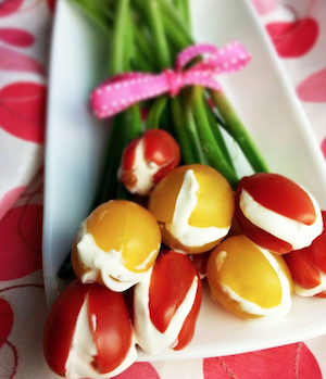 Edible Tulips Easter Appetizer