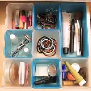 Drawer Makeup bathroom organization 