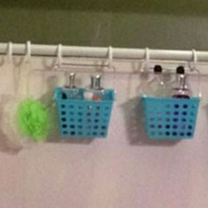 Dollar Store DIY Shower Caddy Storage 