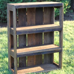 wood diy Pallet Bookshelf