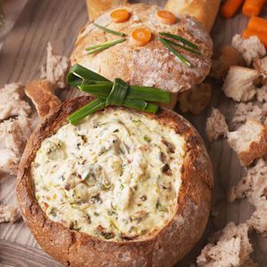 Easter Bunny Bread Bowl Dip