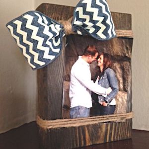 Wood Block Picture Frame