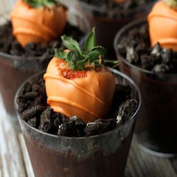 Carrot Chocolate Covered Strawberries