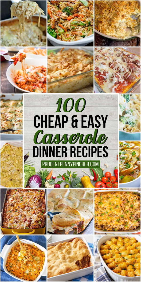 100 Cheap and Easy Casserole Recipes