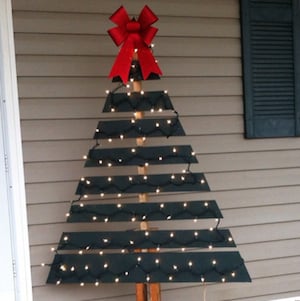 Árbol de Navidad de madera de palet