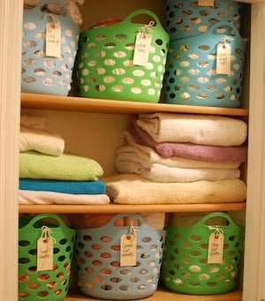 Kids Closet Organization with Dollar Store Bins - So Much Better With Age