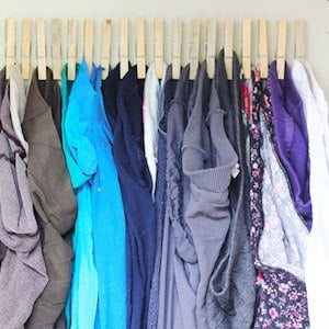 clothespin Tights Dollar Tree Organization Idea