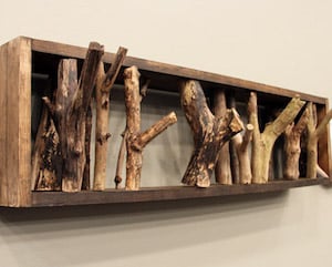 rustic Branch Coat Rack home decor idea