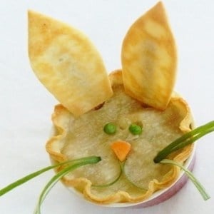 Easter Bunny Chicken Pot Pies