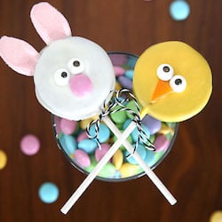 Easy Bunny & Chick Oreo Pops