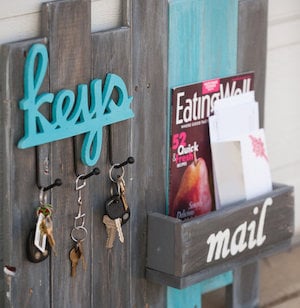 Entryway Organizer for keys and mail
