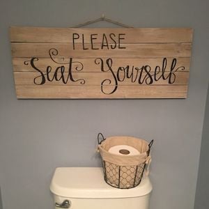 rustic Pallet Bathroom Art home decor idea