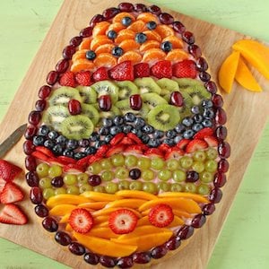 Easter Egg Fruit Pizza