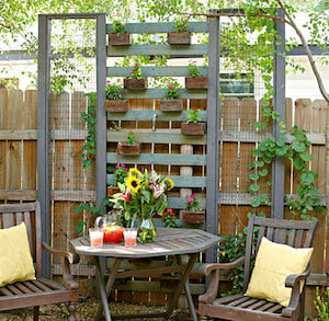 wood Pallet Garden Trellis