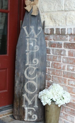 rustic Wooden Welcome Sign home decor for Front Porch