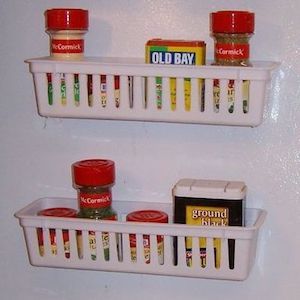 Magnetic Spice Rack for Refrigerator Dollar Tree Organization Idea