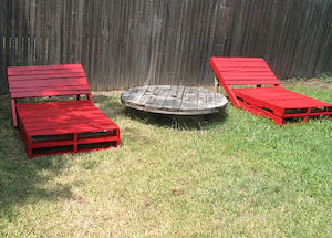 Patio Pallet Loungers