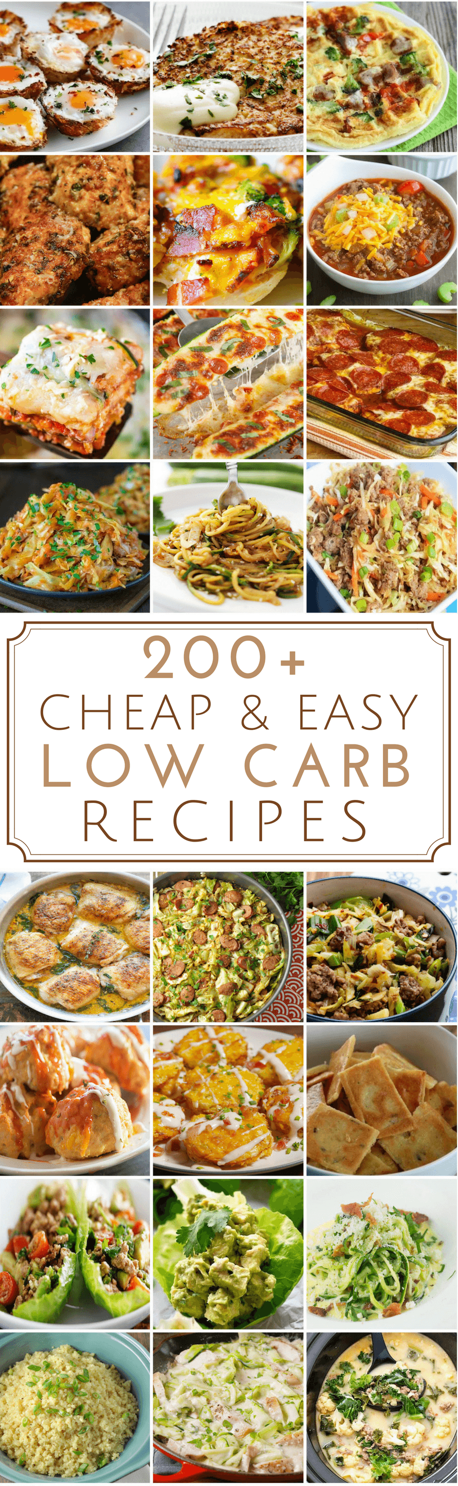 200 Cheap & Easy Low Carb Recipes - Prudent Penny Pincher