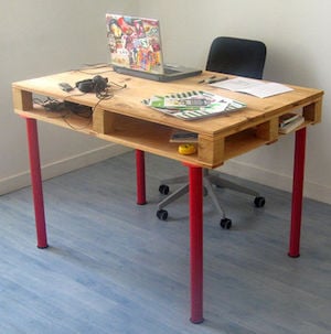 wood Pallet Desk