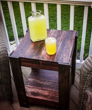 wood Pallet End Table