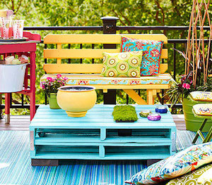 Pallet patio Coffee Table decor