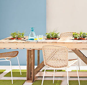 Outdoor Pallet Dining Table 
