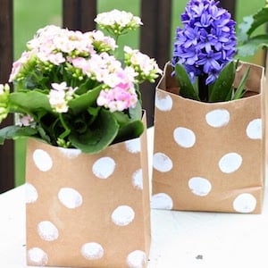 Paper Bag Flowers