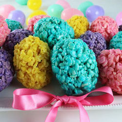 Rice Krispie Treat Easter Eggs