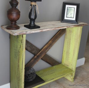 Rustic Pallet Sofa Table living room decor