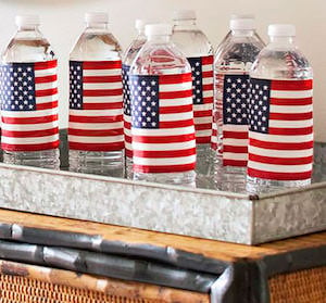 American Flag Water Bottles
