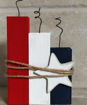 4th of July Firework Blocks wood craft