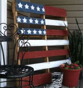American Flag Pallet