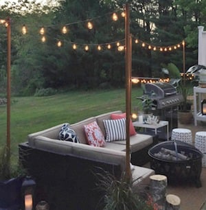 Outdoor Light Poles DIY backyard idea