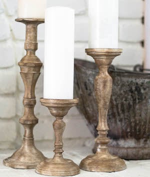 farmhouse candle decor idea