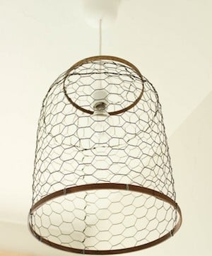 Chicken Wire DIY Farmhouse Light 