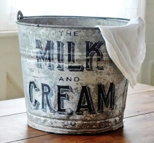 Farmhouse Galvanized Bucket Makeover