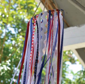 Ribbon Windsock 4th of July decoration idea