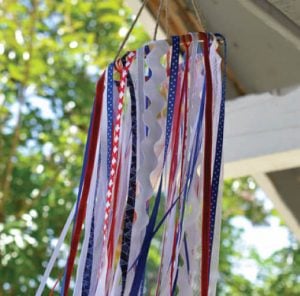 Patriotic ribbon Windsock 