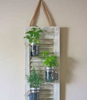 Recycled Shutter Planters