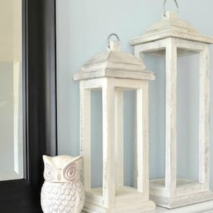 DIY Farmhouse Wood Lantern