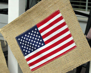 Burlap Flag Banner