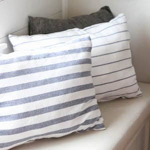 DIY Farmhouse Tea Towel Pillows