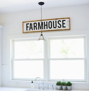 DIY Framed Wood Farmhouse Sign