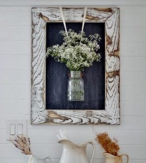 DIY Farmhouse Rustic Wooden Frame