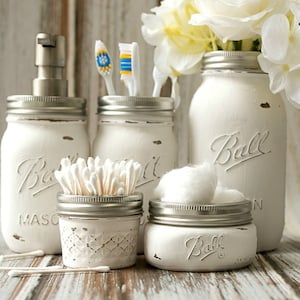 Farmhouse Mason Jar Bathroom decor