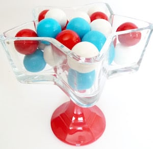 patriotic Pedestal Candy Dish