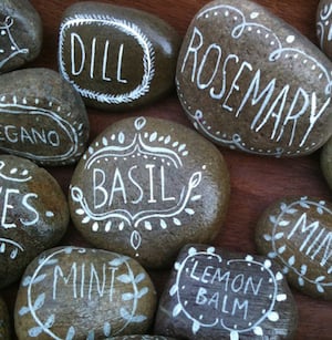 Painted Rock Garden Markers 