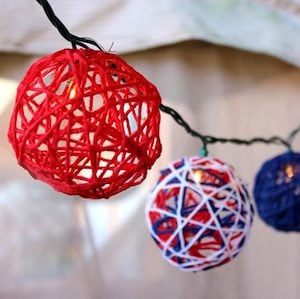 Red, White and Blue String Lights