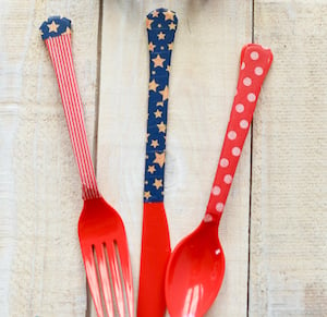 washi tape Decorated Utensils