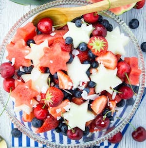 Fruit Salad 4th of july appetizer